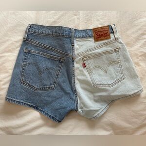 Levi's Two-Tone Denim Women Shorts
